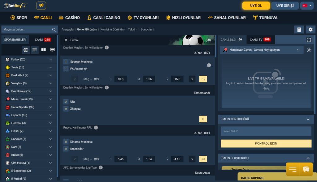 betbey canlı bahis